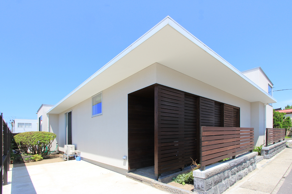 Through the courtyard