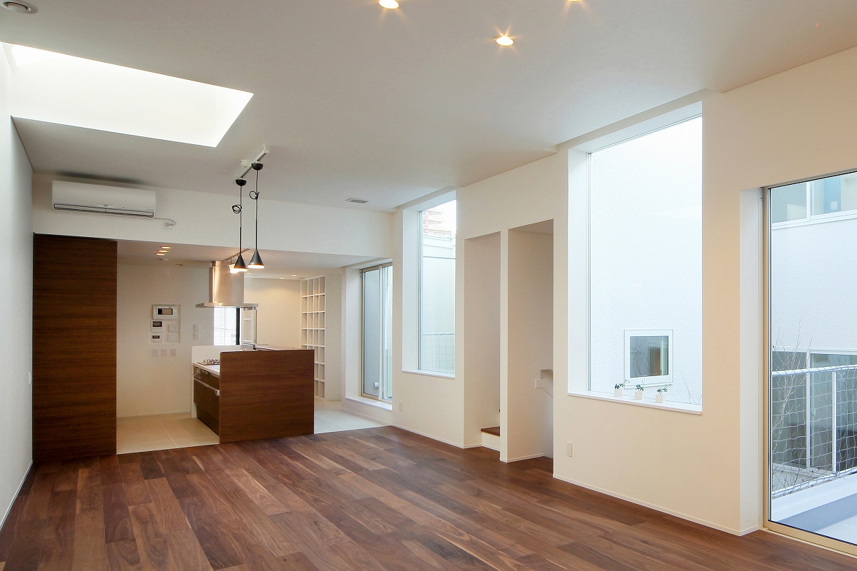 中庭のある都市型住宅